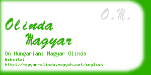 olinda magyar business card